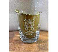 Wrexham AFC Whisky Tumbler with Club Crest, Licensed Merchandise to Handy Stamps Ltd | Personalise with Your own Text, Dishwasher Safe, 320ml