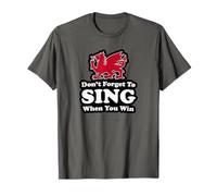Wrexham Don't Forget To Sing When You Win Red Dragon T-Shirt
