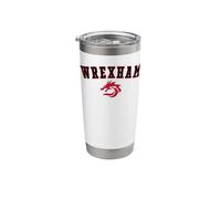 Wrexham Fiery Red Dragon Stainless Steel Insulated Tumbler