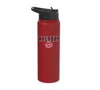 Wrexham Fiery Red Dragon Stainless Steel Insulated Water Bottle
