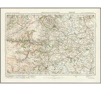 Wrexham & Oswestry - Ordnance Survey of England and Wales 1920 Series - Size - 100 x 73cm - Paper