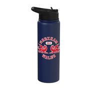 Wrexham Wales 1864 Twin Dragons Stainless Steel Insulated Water Bottle