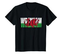 Wrexham Wales Welsh Dragon Flag Cymru Kids Boys Girls T-Shirt