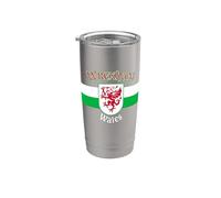 Wrexham Wales Welsh Dragon Flag Stainless Steel Insulated Tumbler
