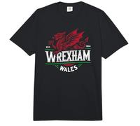 Wrexham Wales Welsh Dragon Label Style Distressed Comfort Colors Adult Heavyweight T-Shirt