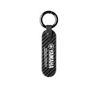 WRFUU Motorcycle Carbon Fiber Keyring Key Ring KeyChain for Yamaha Motorcycles Accessories,Black-A