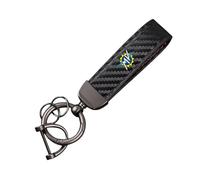 WRFUU Motorcycle Leather Carbon Fiber Keyring Key Ring KeyChain for MV AGUSTA F4 750 1000 312 R 312RR 1078 F4R Motorcycles Accessories,Black-A