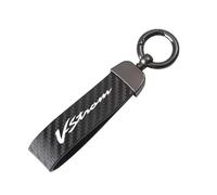 WRFUU Motorcycle Leather Carbon Fiber Keyring Key Ring KeyChain for SUZUKI VSTROM DL250 DL650 V-Strom DL1000 DL 650/1000/XT Motorcycles Accessories,Black-A
