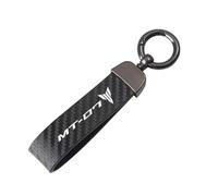 WRFUU Motorcycle Leather Carbon Fiber Keyring Key Ring KeyChain for Yamaha MT01 MT09 MT07 MT10 MT03 MT 01 09 07 03 10 MT-01 MT-10 MT-03 Motorcycles Accessories,D