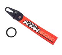 WRFUU Motorcycle Polyester Embroidery Keyring personalised Keychain Customised Key Ring Key Chain for KTM,Orange-A