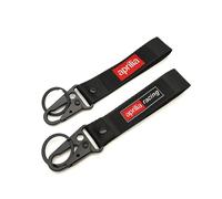WRFUU Motorcycle Polyester Embroidery Keyring personalised Keychain Customised Key Ring Key Chain for Ap-rilia,Black-A