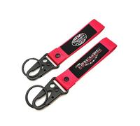 WRFUU Motorcycle Polyester Embroidery Keyring personalised Keychain Customised Key Ring Key Chain for Triumph,Red-A