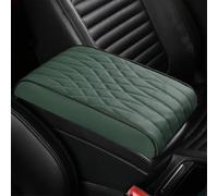 WRGEYXTD Car Armrest Box Pad For Dacia Duster Sandero 3/Sandero Stepway Spring Bigster, Leather Arm Rest Cover Protector Waterproof Comfortable Center Console Pads Decoration Accessories,E/Green