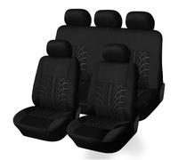 WRGEYXTD Car Seat Covers For M-itsubishi Outlander PHEV 2018-2022, Full Surround Breathable Comfortable Protector Set Front Rear Seater Interior Accessories,A/Black