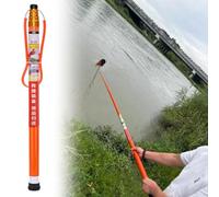 Wrhnkf Rescue Hook Water Rescue Pole, Adjustable Rescue Equipment Lightweight with Rescue Ring, Extendable Water Emergency Equipment for Drowning Victims