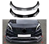 WRHOME For Mercedes Benz A Class W176 A180 A200 A45 AMG 2013-2018 Car Front Spoiler,Front Bumper Lip Body Kit Spoiler Wing Car Styling Accessories,A-Gloss Black