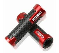 WRIDEX Motorcycle Motorbike 7/8" 22mm Aluminum Anti-Slip Handle Bar Grip Handlebar Hand Grips For Aprilia Pegaso650 1992-2007 Pegaso 650 Grips (Color : Red)