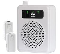 Wrieless Voice Amplifier with Lavalier Microphone, Mini Voice Amplifier for Teachers, Portable Microphone with Speaker, Clip on Microhones for Teacher Classroom, Yoga, Meetings