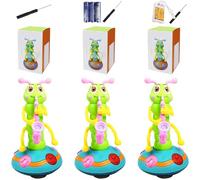 Wriggle Caterpillar, Electric Dancing Saxophone Caterpillar Toy with Music and LED Light, Educational Sensory Toy Saxophone for 0-3 Year Olds Learning Toys, with Battery Baby Tummy Time Toys