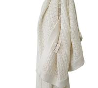 Wriggle & Giggle Merino Wool Baby Blanket - 100% Natural, Hypoallergenic & Breathable - Soft Newborn Blanket for Crib, Pram or Swaddle - Unisex Baby Gift