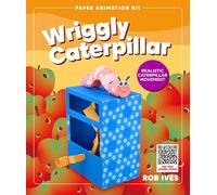 Wriggly Caterpillar Paper Animation Kit - Rob Ives DIY Papercraft Model with Arched Movement - STEM Craft Toy - Mechanical Paper Model for Kids & Adults - Creative Screen