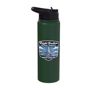 Wright Brothers National Memorial North Carolina Aviation Stainless Steel Insulated Water Bottle