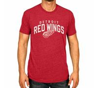 Wright & Ditson NHL Adult Powerplay Heathered Unisex T-Shirt - 100% Cotton - Tagless and Comfortable, Red, XL