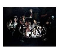 Wright Experiment Bird Air Pump Science Painting Art Print Canvas Premium Wall Decor Poster Mural