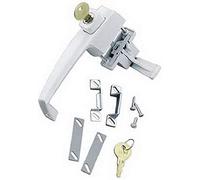 Wright Products VK333X3WH Keyed Tie-Down Push Button Handle, White, 1