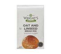 Wright’s Oat & Linseed Bread Mix 500g, High Fibre Bread Mix for Bread Machines & Hand Baking, Oats & Linseeds for Healthy, Light Loaves & Rolls, Suitable for Vegetarians