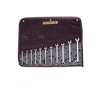 Wright Tool 950 Full Polish Metric 12 Point Combination Wrench Set 7mm - 19mm (11-Piece), Silver