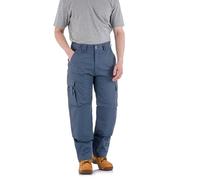 WrightFits Falcon Work Trousers Men - Heavy Duty Work Pants for Men Durable Trademens Workwears - Cargo Combat Trousers Triple Stiching Multi Pocket Kneepad Pocket 40/29 Black
