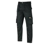 WrightFits Men Pro-11 Work Trousers Black - Heavy Duty Safety Combat Cargo Pant - Multi Pockets & Knee Pad Pockets - Triple Stitched -Durable Work wear (28W-48W)