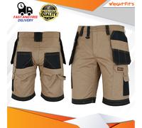 WrightFits Men Redhawk Holster Work Mens Shorts Heavy Duty Cargo Shorts Khaki UK