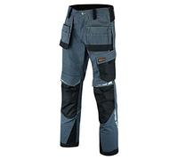 WrightFits Men Work Trousers Grey - Heavy Duty Safety Combat Cargo Pants - Knee Pad Pockets - Triple Stitched - Durable Workwear