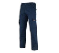 WrightFits Men's Work Trousers - Falcon Heavy Duty Safety Cargo Pants with Knee Pad Pockets - Triple Stitched Durable Workwear - (Navy,30/29)