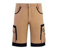 WrightFits® Olympian Work Shorts Men Safety Combat Summer Cargo Shorts Multi Pockets Triple Stitched Heavy Duty Durable Workwear Combat Short for Men UK (Khaki-38)