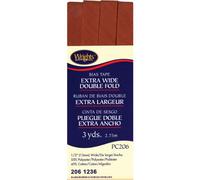Wright's 117-206-1236 Extra Wide Double Fold Bias Tape, Bark, 3-Yard