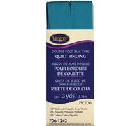 Wright's 117-706-1242 Double Fold Quilt Binding Bias Tape, Mediterranean, 3-Yard