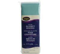Wrights 2-inch 4 3/4 yd Single Fold Satin Blanket Binding, Aquamarine 2
