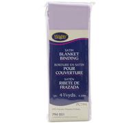 Wrights 2-inch 4 3/4 yd Single Fold Satin Blanket Binding, Lavender