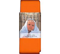 Wright's 2-inch 4 3/4 yd Single Fold Satin Blanket Binding, Orange