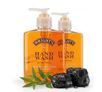 Wright's Antibacterial Hand Wash Coal Tar Fragrance 250ml x2 Pack - Luxury Liquid Hand Soap with Natural Tea Tree Oil for Deep Cleansing & Moisturizing