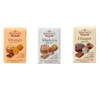 Wright's Baking Cake Mix Variety Pack, Orange, Madeira, Ginger, 3 Flavours