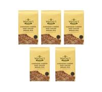 Wright's Baking Cheddar and Onion Bread Mix 5X500g - Easy Savoury Bread Mix for Machine or Hand Baking - Just Add Water for a Delicious - Cheesy Loaf (NP)