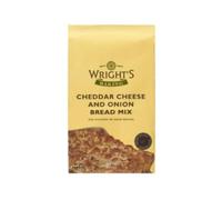 Wright's Baking Cheddar Cheese and Onion Bread Mix 500g - Savoury Bread Mix for Machine or Hand Baking - Just Add Water & Oil for a Deliciously Cheesy Loaf, Rolls or Flatbreads