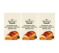 Wright's Baking Cheddar & Sun Dried Tomato Bread Mix 500g (Pack of 3)
