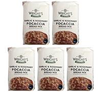 Wrights Baking Garlic & Rosemary Focaccia Bread Mix - 5x500g