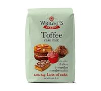 Wright's Baking Toffee Cake Mix - Rich and Indulgent Cake Mix with Real Toffee Pieces - Easy to Bake Moist Cakes, Muffins, Cupcakes, Traybakes and Slices - Suitable for Vegetarians (500G)