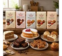 Wright's Cake Mix Selection Pack 5 x 500g | Ginger, Madeira, Toffee, Chocolate Fudge & Carrot | Makes Light & Moist Cakes, Cupcakes, Muffins & Traybakes